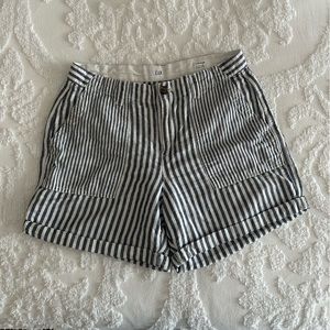 Striped Linen Shorts